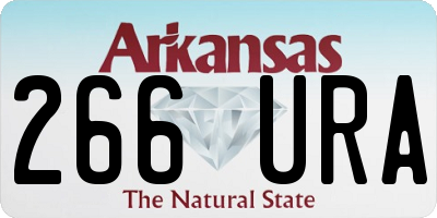 AR license plate 266URA