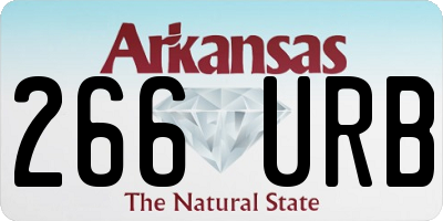 AR license plate 266URB