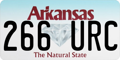 AR license plate 266URC