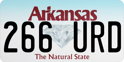 AR license plate 266URD