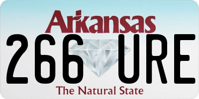 AR license plate 266URE