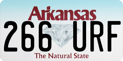 AR license plate 266URF