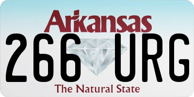 AR license plate 266URG