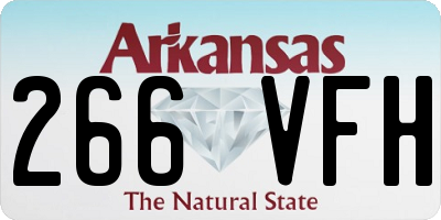 AR license plate 266VFH