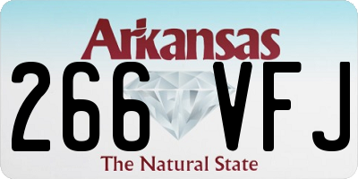 AR license plate 266VFJ