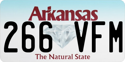 AR license plate 266VFM