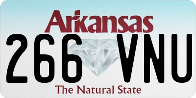 AR license plate 266VNU