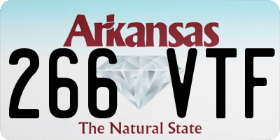 AR license plate 266VTF