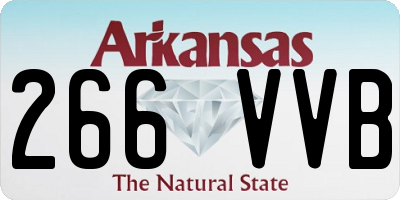 AR license plate 266VVB