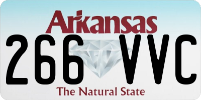 AR license plate 266VVC