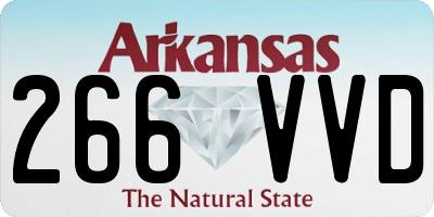 AR license plate 266VVD
