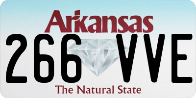 AR license plate 266VVE
