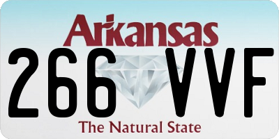 AR license plate 266VVF