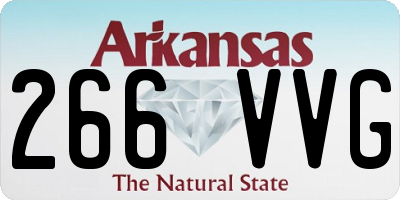AR license plate 266VVG