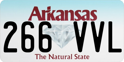 AR license plate 266VVL