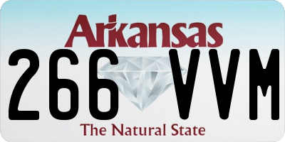 AR license plate 266VVM
