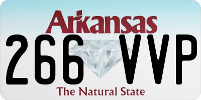 AR license plate 266VVP
