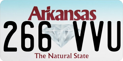 AR license plate 266VVU