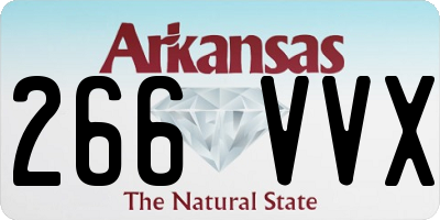 AR license plate 266VVX