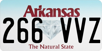 AR license plate 266VVZ