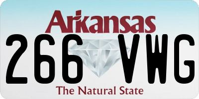 AR license plate 266VWG