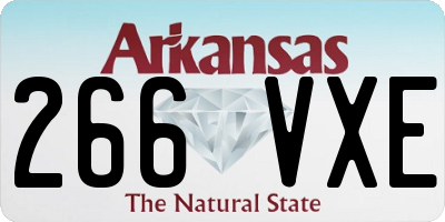 AR license plate 266VXE