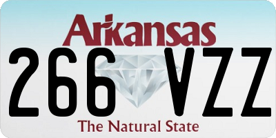 AR license plate 266VZZ