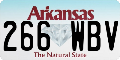 AR license plate 266WBV