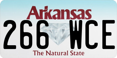 AR license plate 266WCE