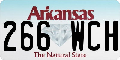 AR license plate 266WCH