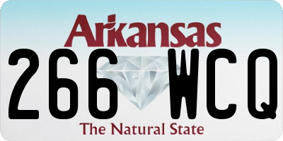 AR license plate 266WCQ