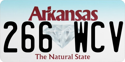 AR license plate 266WCV