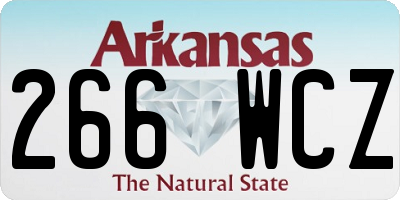 AR license plate 266WCZ
