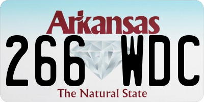 AR license plate 266WDC