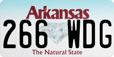 AR license plate 266WDG