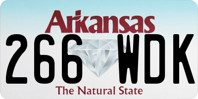 AR license plate 266WDK