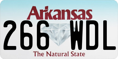AR license plate 266WDL