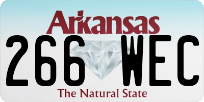 AR license plate 266WEC