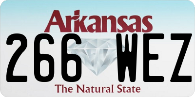 AR license plate 266WEZ