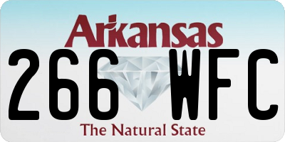 AR license plate 266WFC