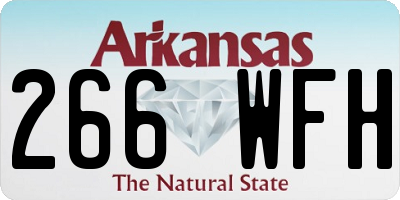 AR license plate 266WFH