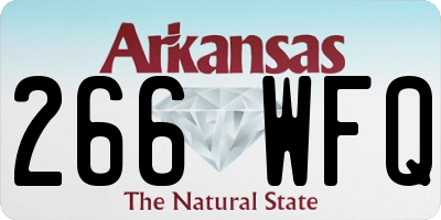 AR license plate 266WFQ