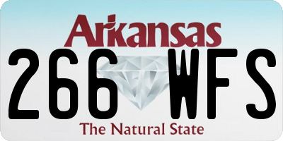 AR license plate 266WFS