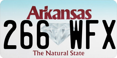 AR license plate 266WFX