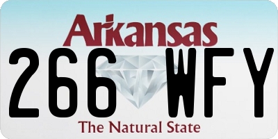AR license plate 266WFY