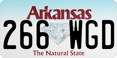 AR license plate 266WGD