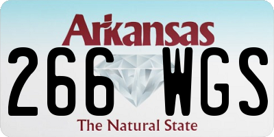 AR license plate 266WGS