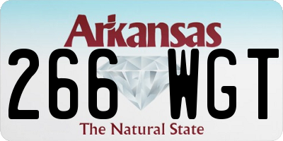 AR license plate 266WGT