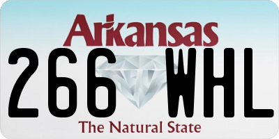AR license plate 266WHL