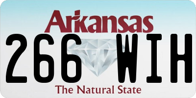 AR license plate 266WIH